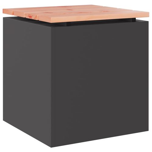 Градинска пейка Черно 40 x 40 x 43 cm Стомана