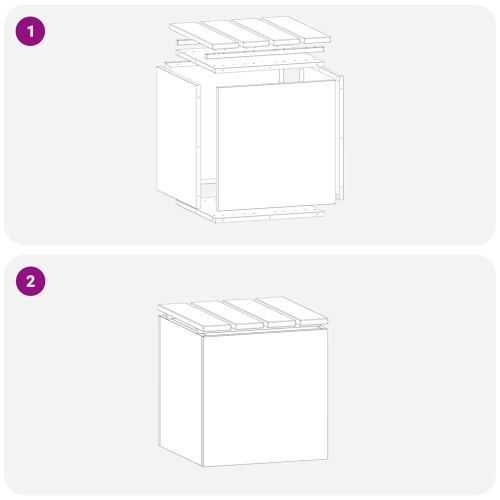 Градинска пейка Бяло 40 x 40 x 43 cm Стомана