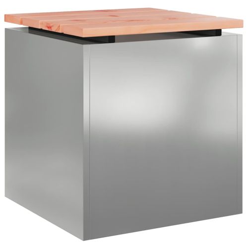 Градинска пейка Сребрист 40 x 40 x 43 cm Поцинкована стомана