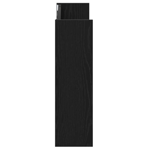 Шкаф за обувки 2 pcs Черния дъб 83 x 18 x 60 см Инженерно дърво