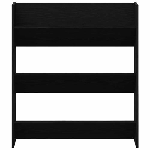 Шкаф за обувки 2 pcs Черния дъб 86 x 18 x 90 см Инженерно дърво