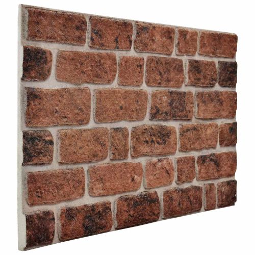 Стенни панели 10 pcs Кафяв кирпич 100 x 50 cm EPS пяна