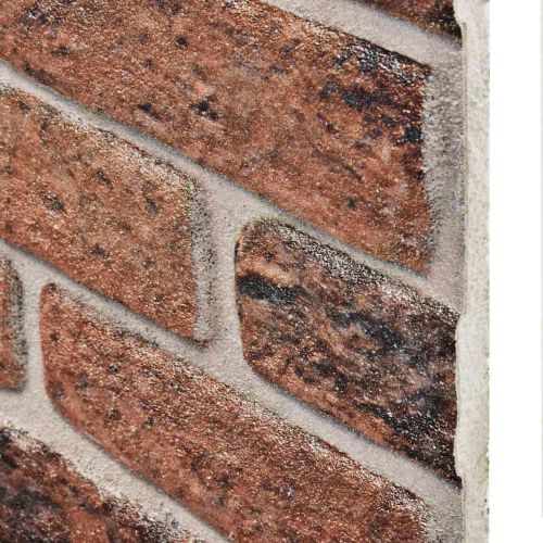Стенни панели 10 pcs Кафяв кирпич 100 x 50 cm EPS пяна
