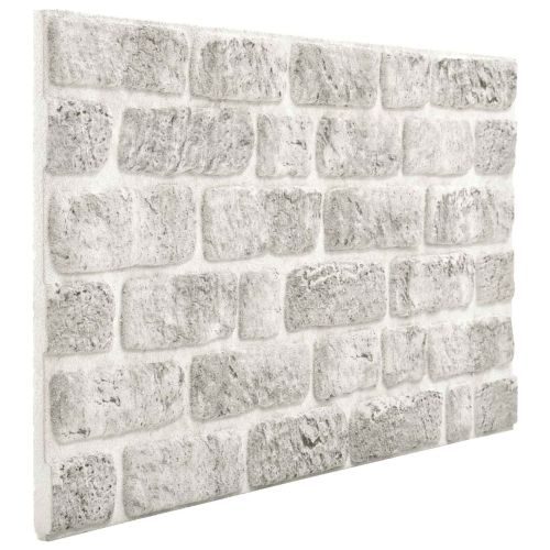 Стенни панели 10 pcs Светлосиво 100 x 50 cm EPS пяна