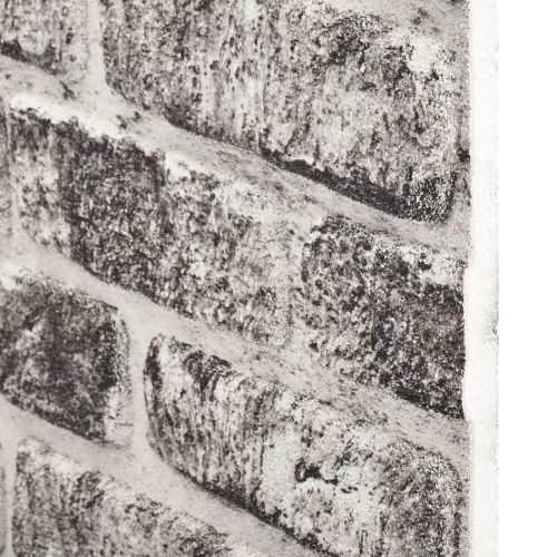 Стенни панели 10 pcs Тъмен сив и бял 100 x 50 cm EPS пяна