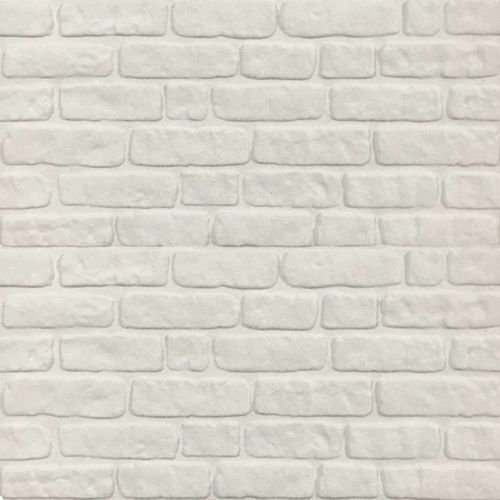 Стенни панели 10 pcs Бяло 100 x 50 cm EPS пяна