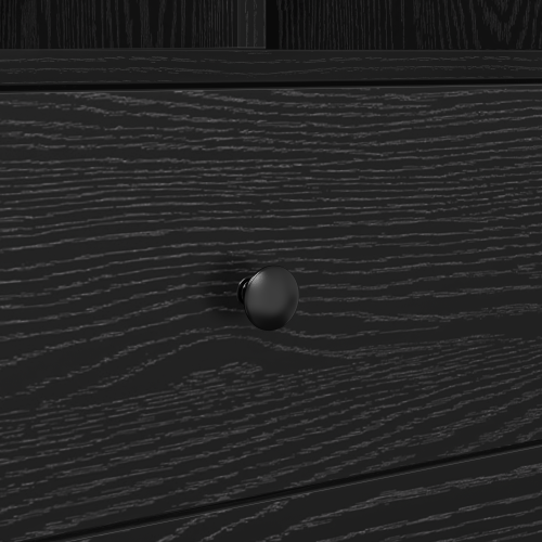 Бюро с чекмедже с рафт със съхранение 2 pcs Черния дъб