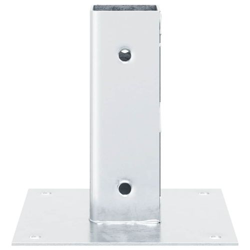 Основи за стълбове квадрат 12 бр 51x51 мм поцинкована стомана