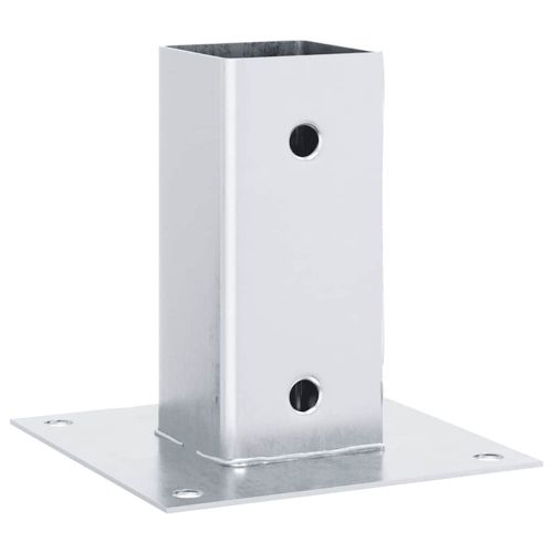 Основи за стълбове квадрат 4 бр 61x61 мм поцинкована стомана