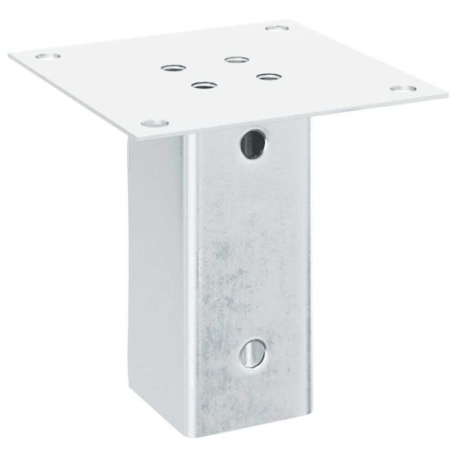 Основи за стълбове квадрат 4 бр 61x61 мм поцинкована стомана