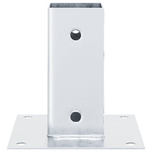 Основи за стълбове квадрат 4 бр 61x61 мм поцинкована стомана