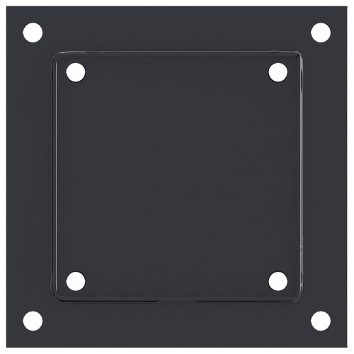 Основи за стълбове квадрат 4 бр прахово боядисана стомана