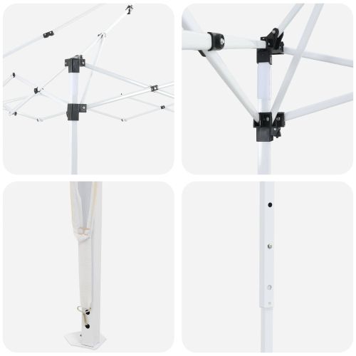 Поп-ъп парти палатка 575 x 288 x 245 см Кремаво