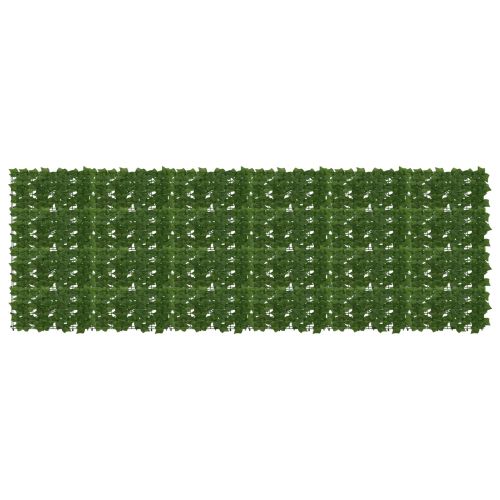 Завеса за балкон с листа Зелено 300 x 100 cm Полиестер и тъкан