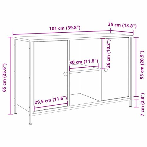 Комплект ТВ шкаф Старо дърво 101 x 35 x 65 см Инженерно дърво