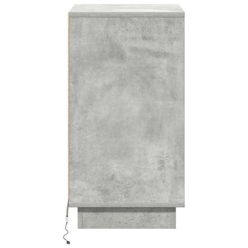 Нощен шкаф Циментено сиво 39 x 34,5 x 65 см Инженерно дърво