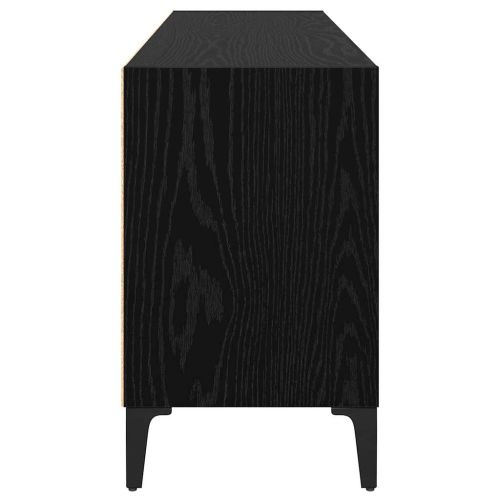 Комплект ТВ шкаф Монтиране на стена Черен 103,5 x 30 x 50 см