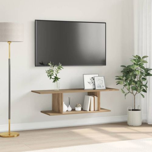 Комплект ТВ шкаф Кафяво 103 x 30 x 26,5 см Инженерно дърво