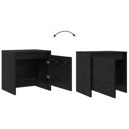 Нощен шкаф Черния дъб 45 x 34 x 44,5 см Инженерно дърво