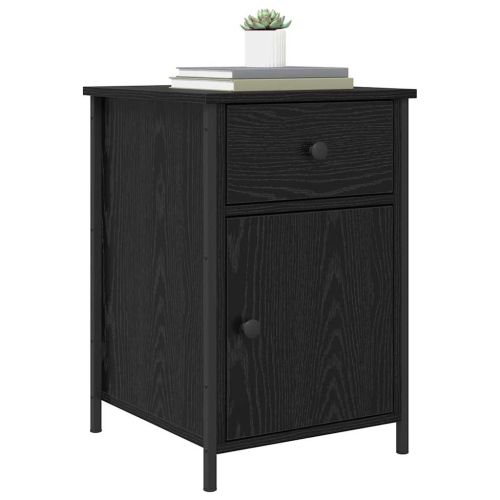 Нощен шкаф 2 pcs Черния дъб 40 x 42 x 60 см Инженерно дърво