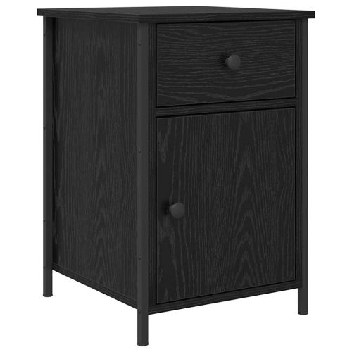 Нощен шкаф 2 pcs Черния дъб 40 x 42 x 60 см Инженерно дърво