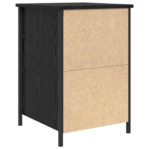 Нощен шкаф 2 pcs Черния дъб 40 x 42 x 60 см Инженерно дърво