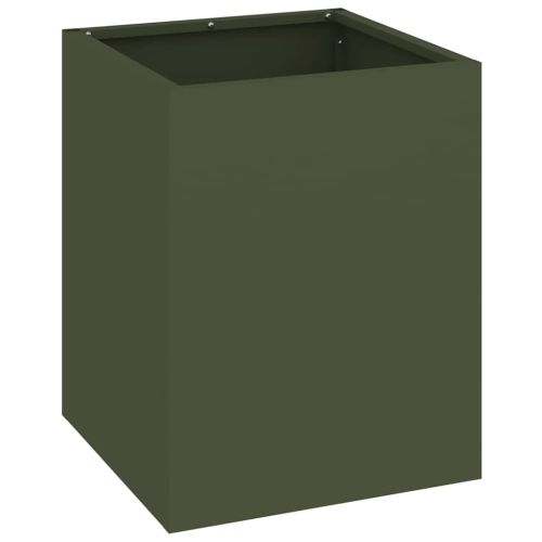 Градинска саксия Маслинено зелено 32 x 32 x 40 см