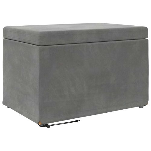 Стук Тъмен сив 61 x 41 x 40 см Кадифе и инженерна дървесина