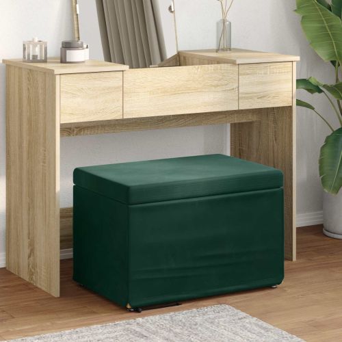 Стук Тъмен зелен 61 x 41 x 40 см Кадифе и инженерна дървесина