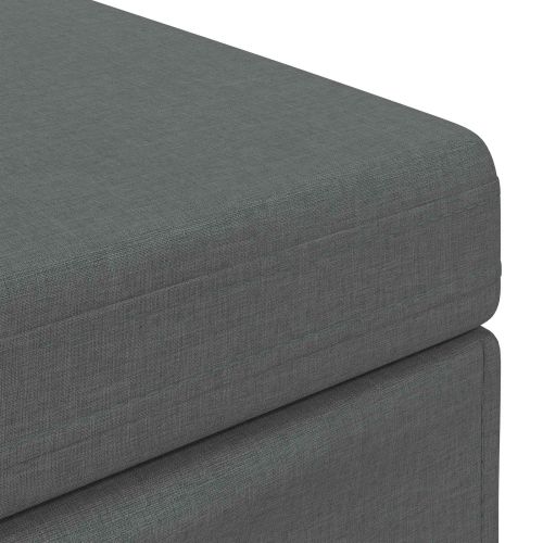 Стук Тъмен сив 81 x 41 x 40 cm Текстил и конструирано дърво