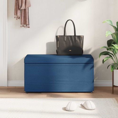 Стук Синьо 81 x 41 x 40 cm Текстил и конструирано дърво
