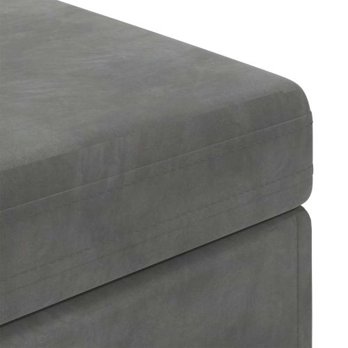 Стук Тъмен сив 101 x 41 x 40 см Кадифе и инженерна дървесина