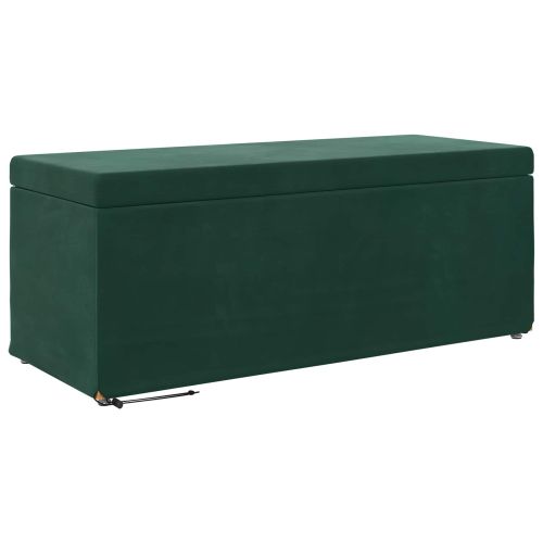 Стук Тъмен зелен 101 x 41 x 40 см Кадифе и инженерна дървесина
