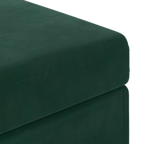 Стук Тъмен зелен 101 x 41 x 40 см Кадифе и инженерна дървесина