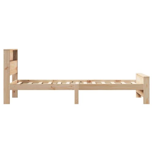 Рамка за легло с таблото Кафяво 75 x 190 cm Инженерно дърво