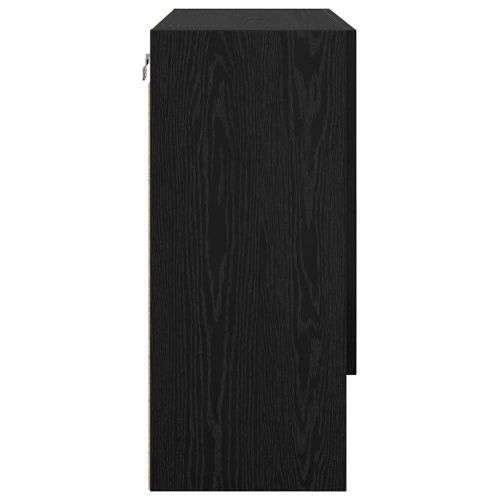 Стенен шкаф Черен дъб 60 x 31 x 70 см Инженерно дърво