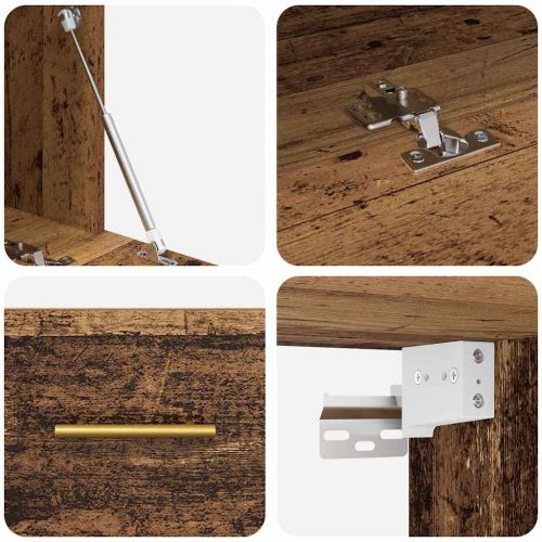 Стенен шкаф Старо дърво 80 x 36.5 x 35 cm Инженерно дърво