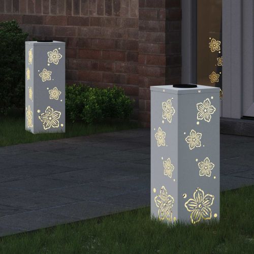 Соларна LED светлина за пътека 2 pcs Бяло