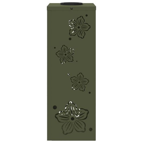 Соларна LED светлина за пътека 2 pcs Маслинено зелено