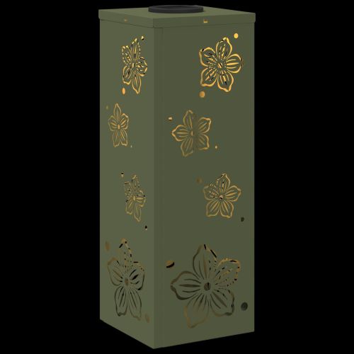 Соларна LED светлина за пътека 2 pcs Маслинено зелено