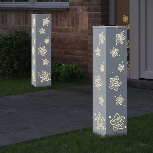 Соларна LED светлина за пътека 2 pcs Бяло