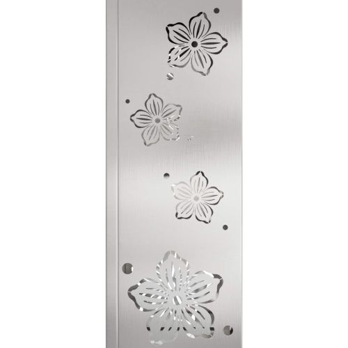 Соларна LED светлина за пътека 2 pcs Сребрист