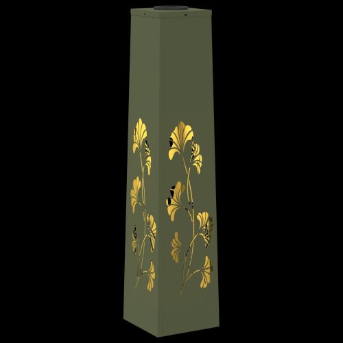 Соларна LED светлина за пътека 2 pcs Маслинено зелено