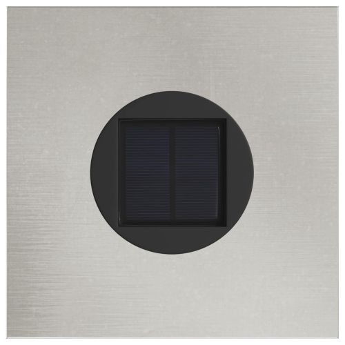 Соларна LED светлина за пътека 2 pcs Сребрист