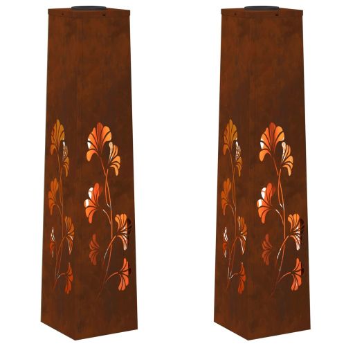 Соларна LED светлина за пътека 2 pcs Ръждясало