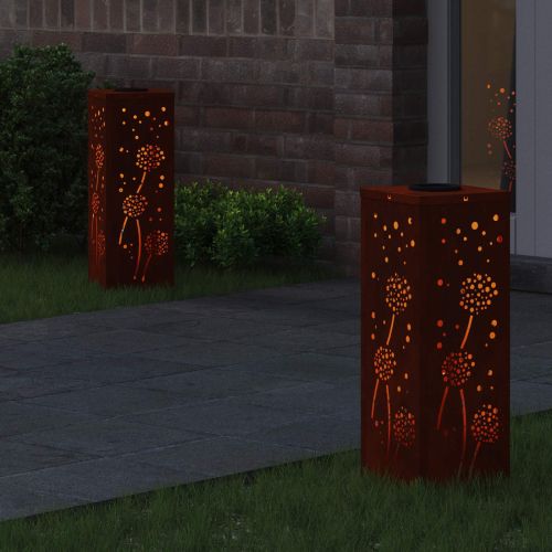 Соларна LED светлина за пътека 2 pcs Ръждясало