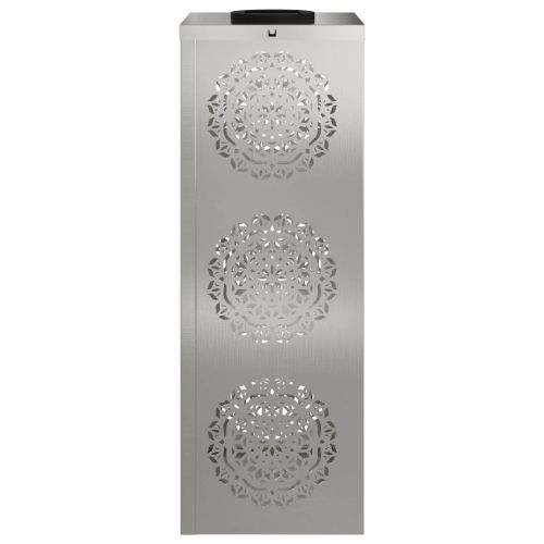 Соларна LED светлина за пътека 2 pcs Сребрист