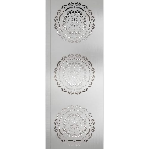 Соларна LED светлина за пътека 2 pcs Сребрист