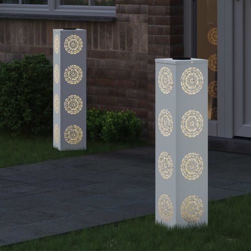 Соларна LED светлина за пътека 2 pcs Бяло