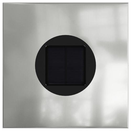 Соларна LED светлина за пътека 2 pcs Сребрист